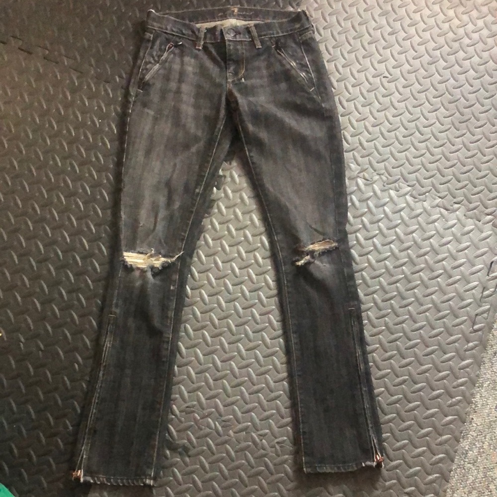 For all man kind Black Jeans sz25